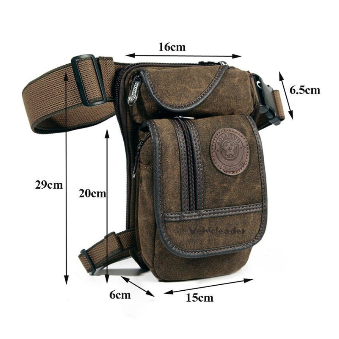 Motorcycle Leg Bag Durable Adjustable Outdoor Pouch