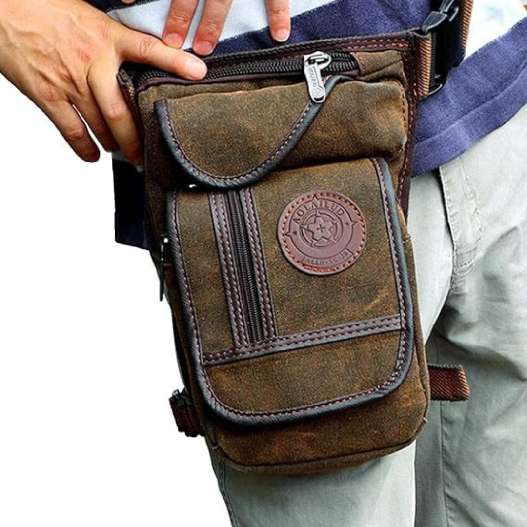 Motorcycle Leg Bag Durable Adjustable Outdoor Pouch