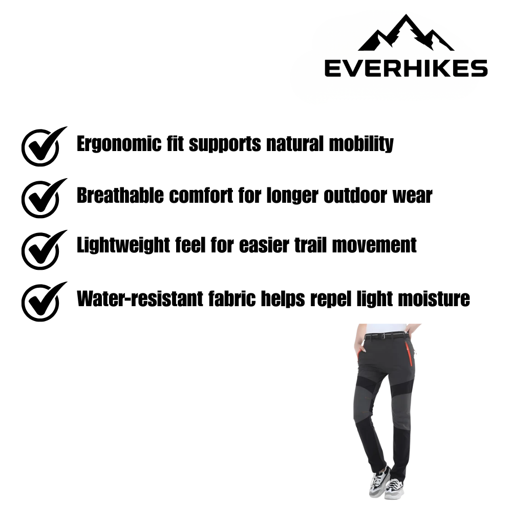 Hiking Pants, Lightweight Water-Resistant Outdoor Pants