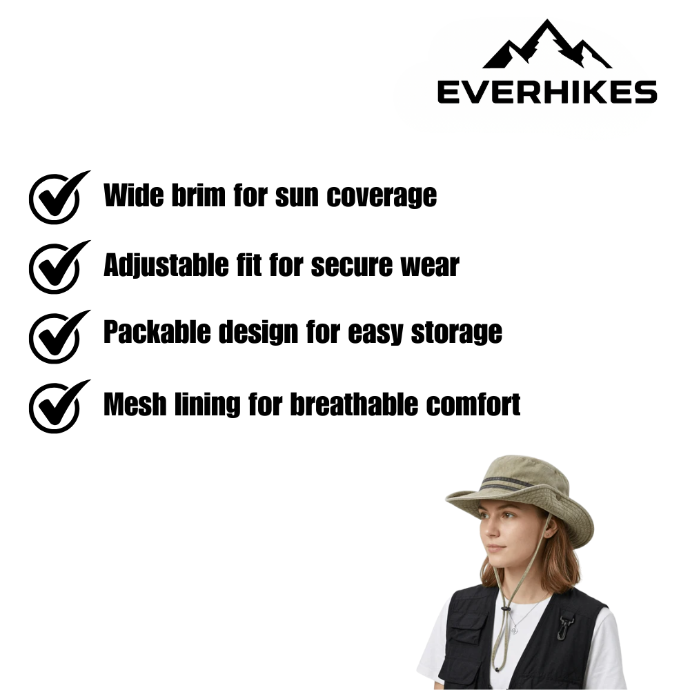 Sun Hat, Breathable UV Protective Outdoor Hat | Everhikes