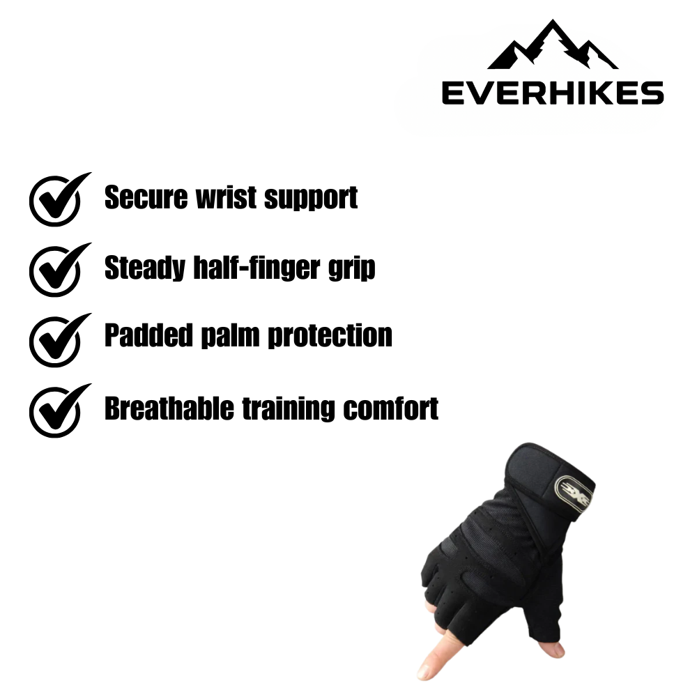 Training Gloves, Breathable Half-Finger Fitness Gloves