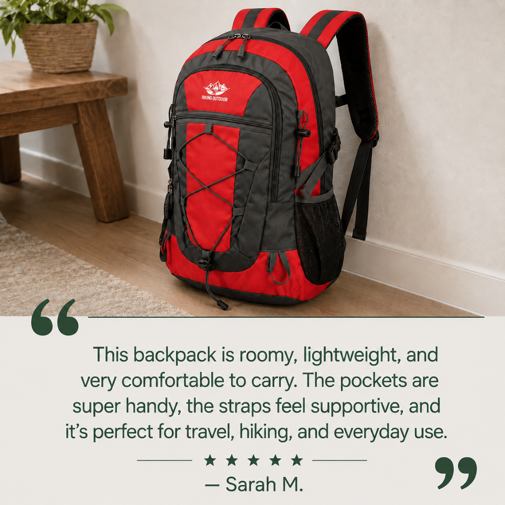 Hiking Backpack – Lightweight Water-Resistant Day Pack | Everhikes