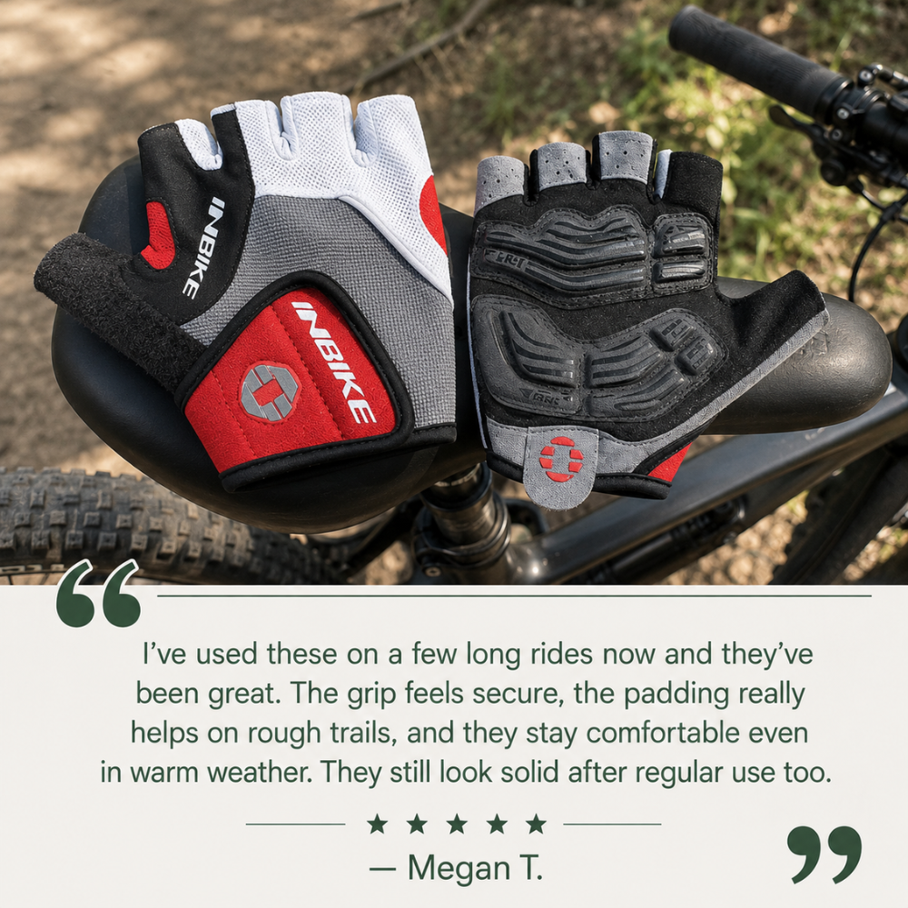 Cycling Gloves, Breathable Gel-Padded Riding Gloves | Everhikes