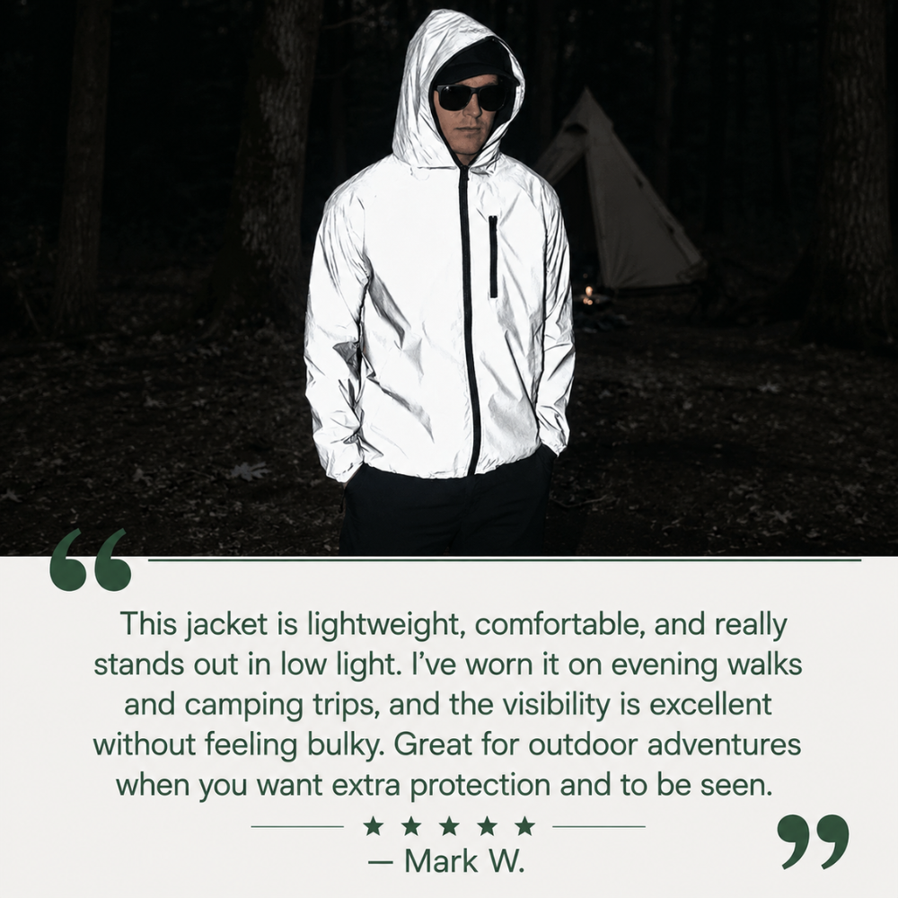 Outdoor Jacket, Waterproof Reflective Lightweight Shell | Everhikes