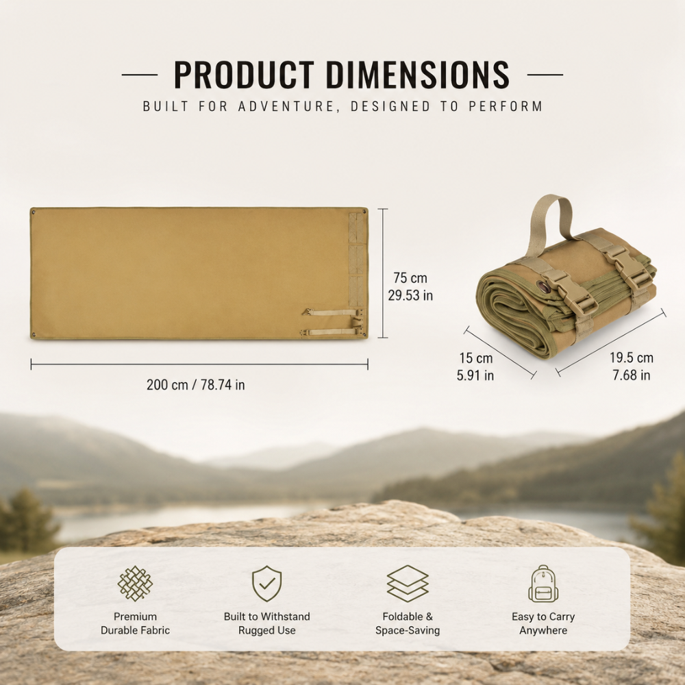 Outdoor Ground Mat Foldable Water-Resistant Oxford Pad