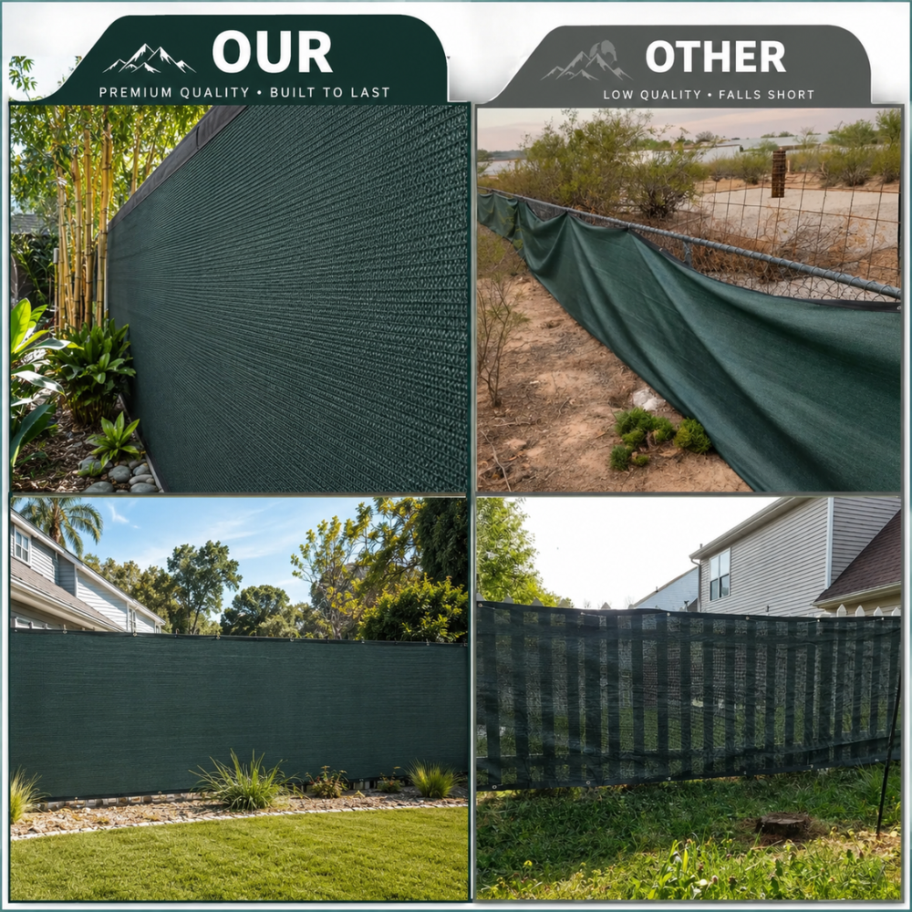 Garden Shade Cloth Breathable UV-Resistant Privacy Mesh