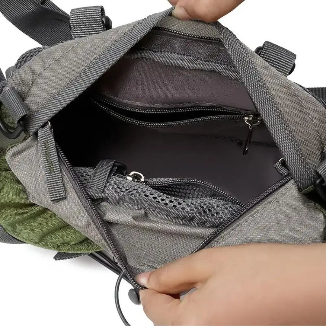 Hiking Waist Pack Waterproof 5L with Padded Back