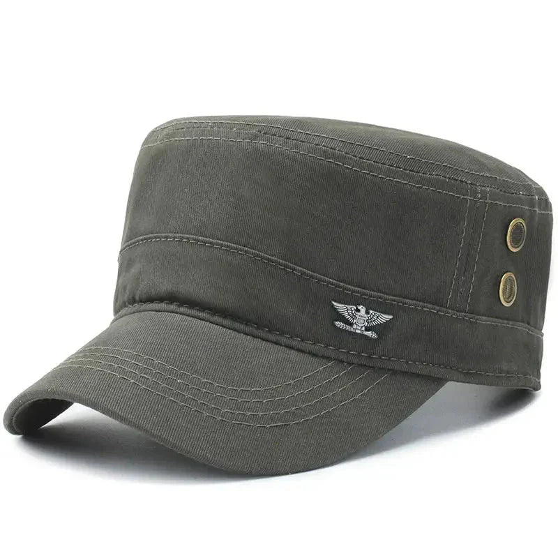 Hiking Cap, Breathable Cotton Curved-Brim Hat