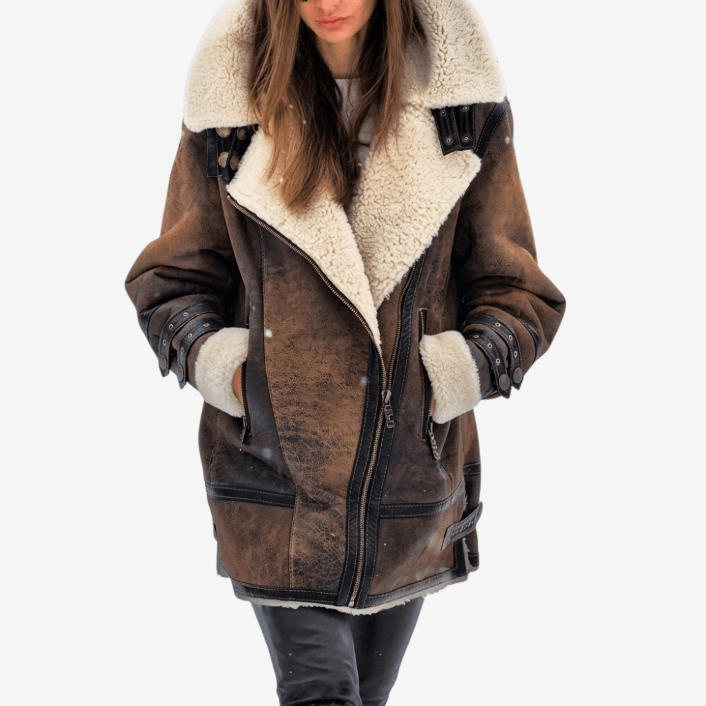 Aviator Jacket, Insulated Shearling-Lined Outdoor Coat | Everhikes - Everhikes