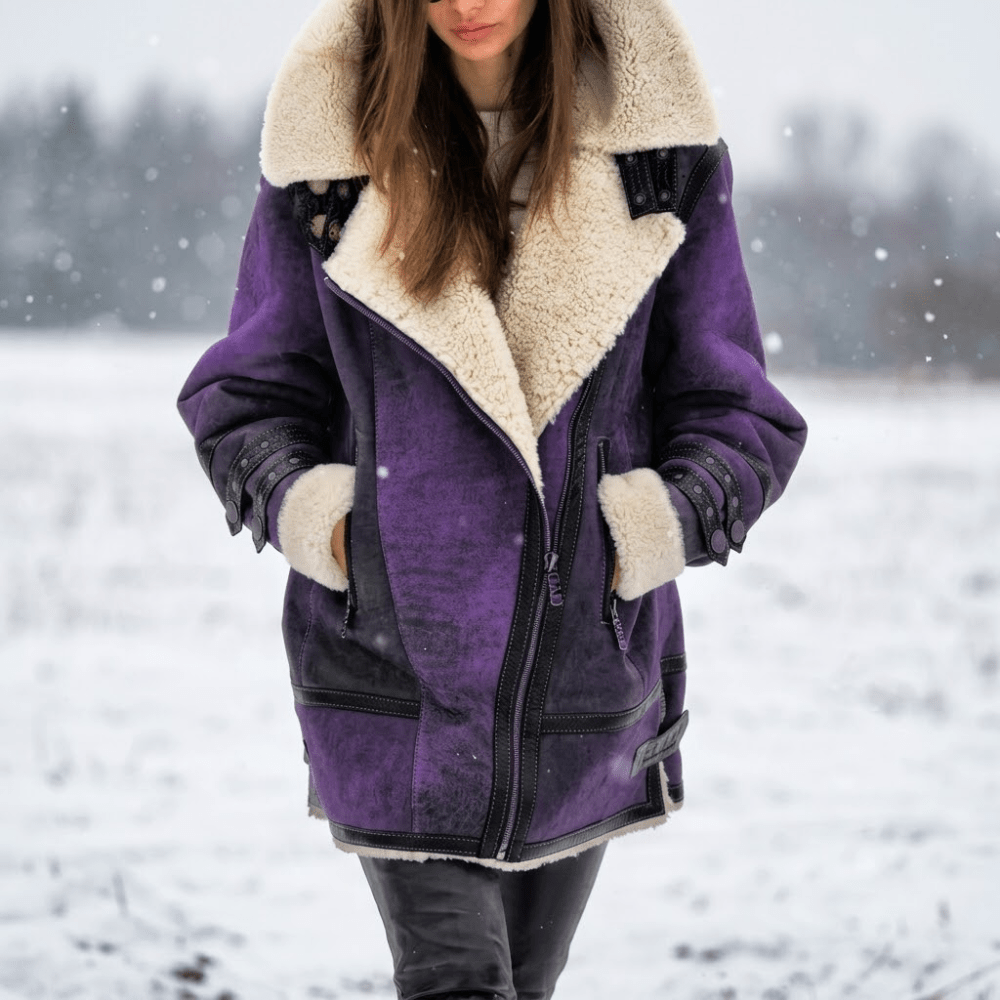 Aviator Jacket, Insulated Shearling-Lined Outdoor Coat | Everhikes - Everhikes
