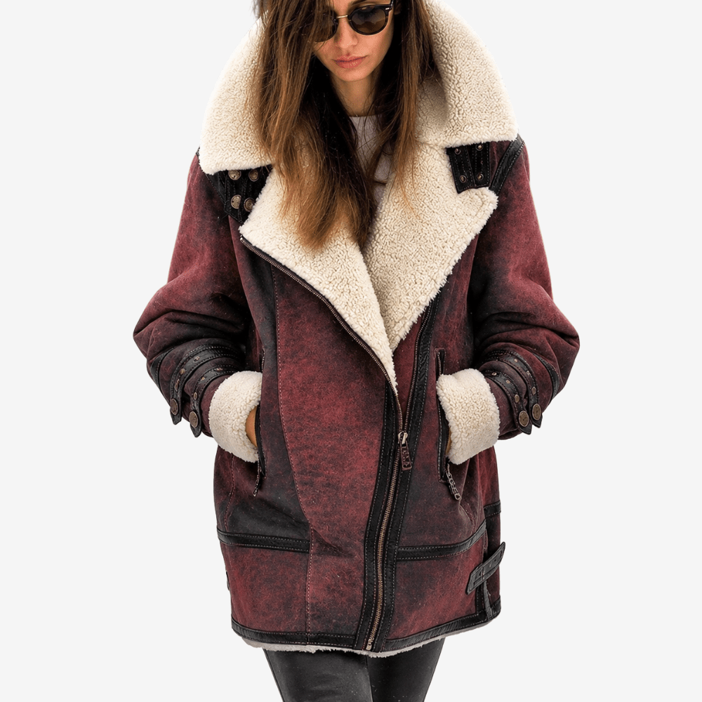 Aviator Jacket, Insulated Shearling-Lined Outdoor Coat | Everhikes - Everhikes