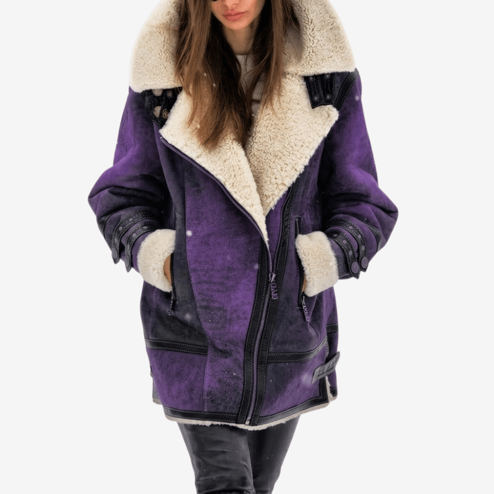 Aviator Jacket, Insulated Shearling-Lined Outdoor Coat | Everhikes - Everhikes