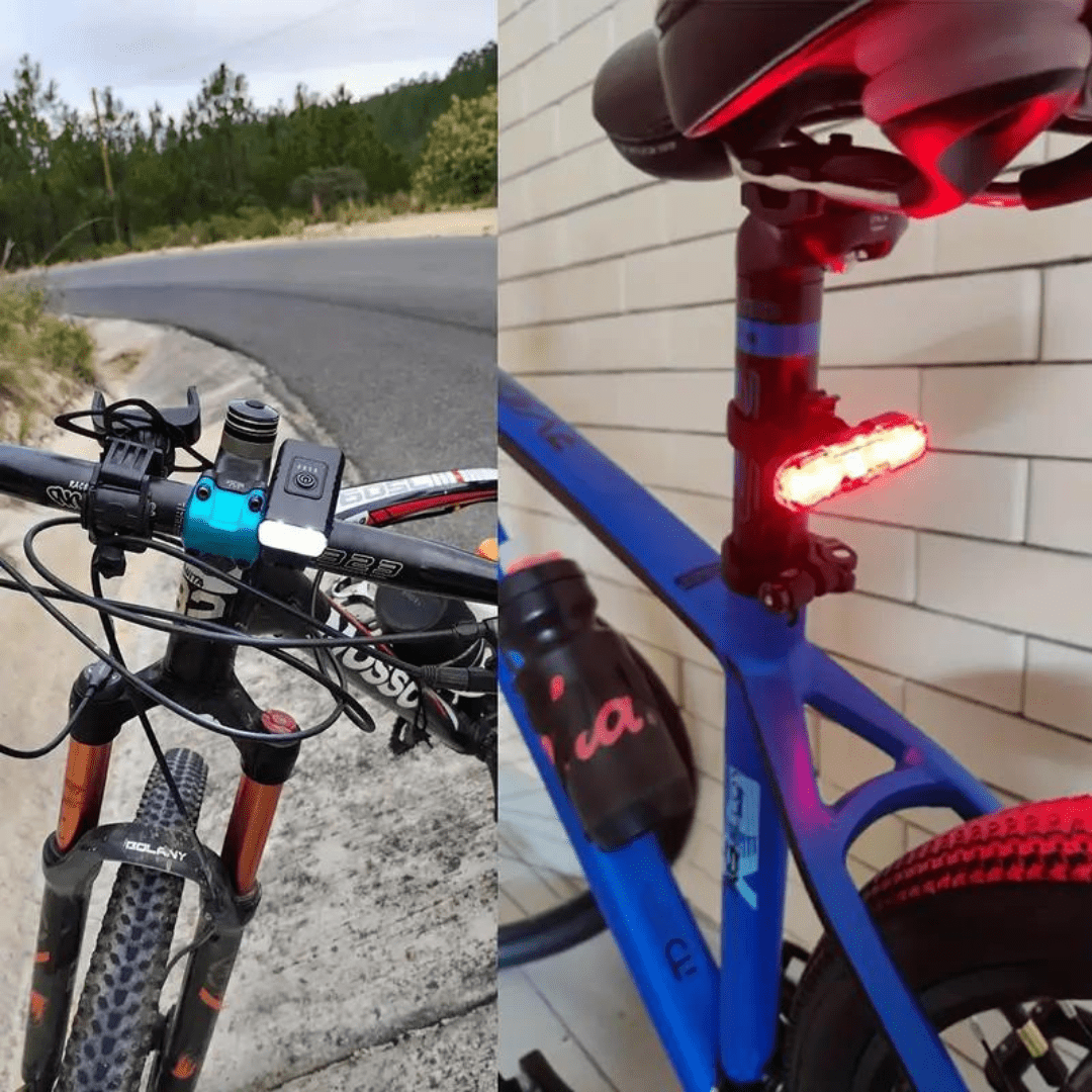 Bike Light Set Rechargeable LED with Front and Rear Lights - Everhikes