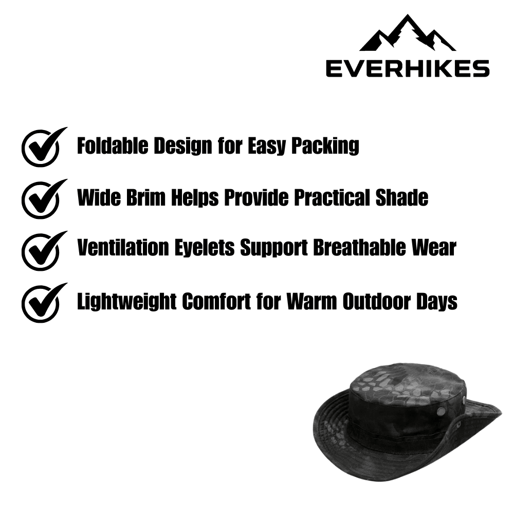 Bush Hat, Lightweight Breathable Wide - Brim | Everhikes - Everhikes