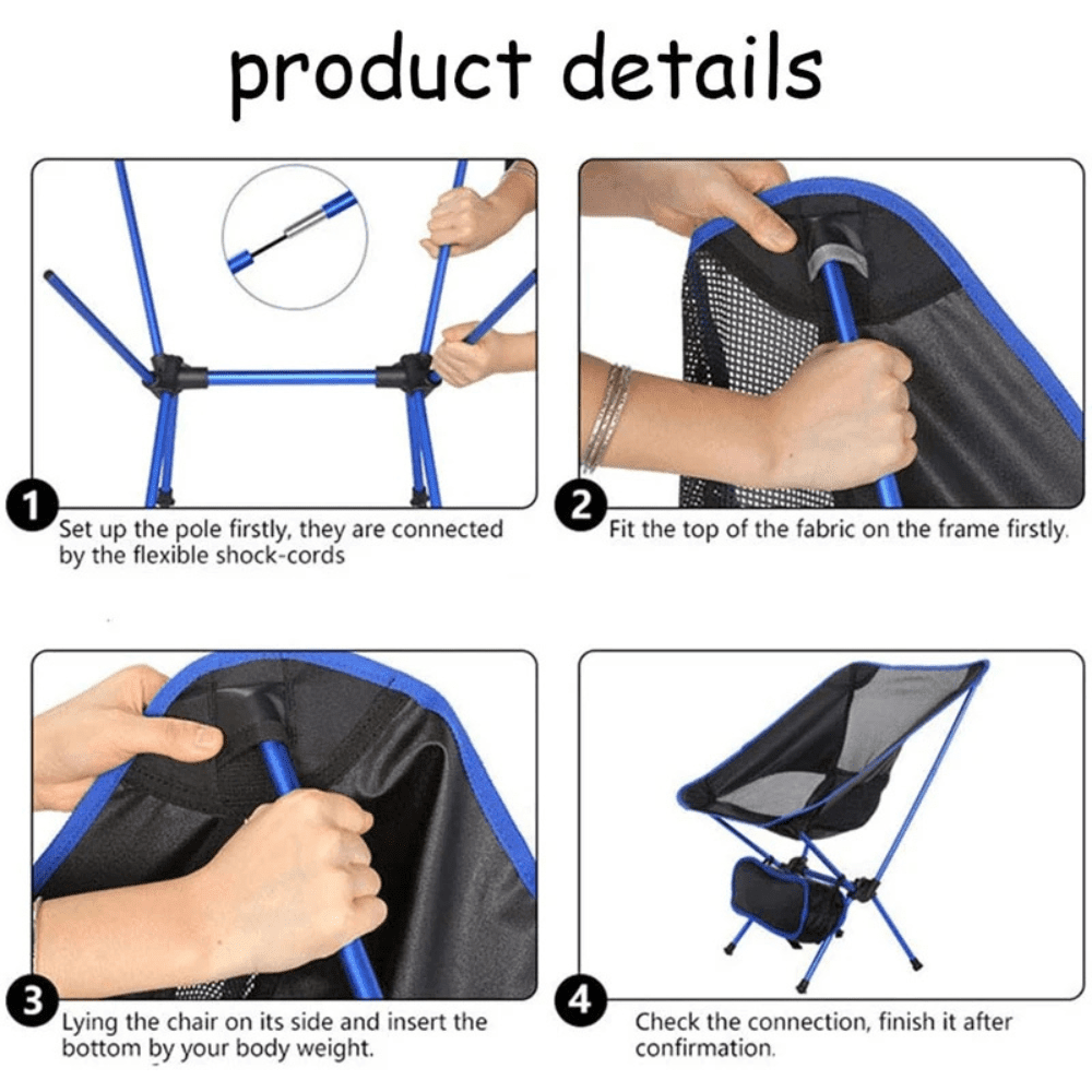 Camping Chair, Lightweight Foldable Outdoor Seat | Everhikes - Everhikes