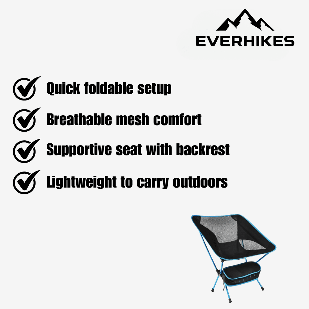 Camping Chair, Lightweight Foldable Outdoor Seat | Everhikes - Everhikes