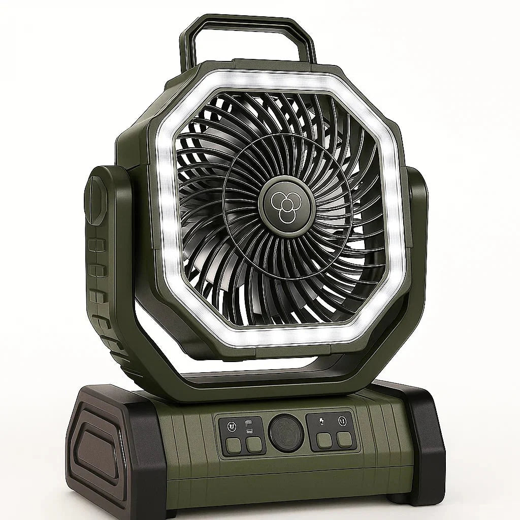 Camping Fan, Rechargeable LED Light with Power Bank | Everhikes - Everhikes