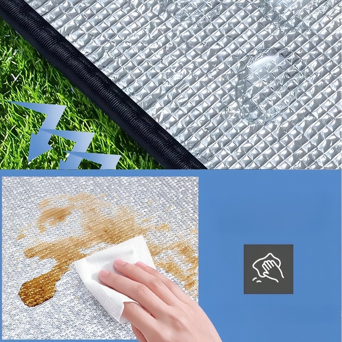 Camping Ground Mat – Lightweight Water-Resistant Thermal Pad - Everhikes