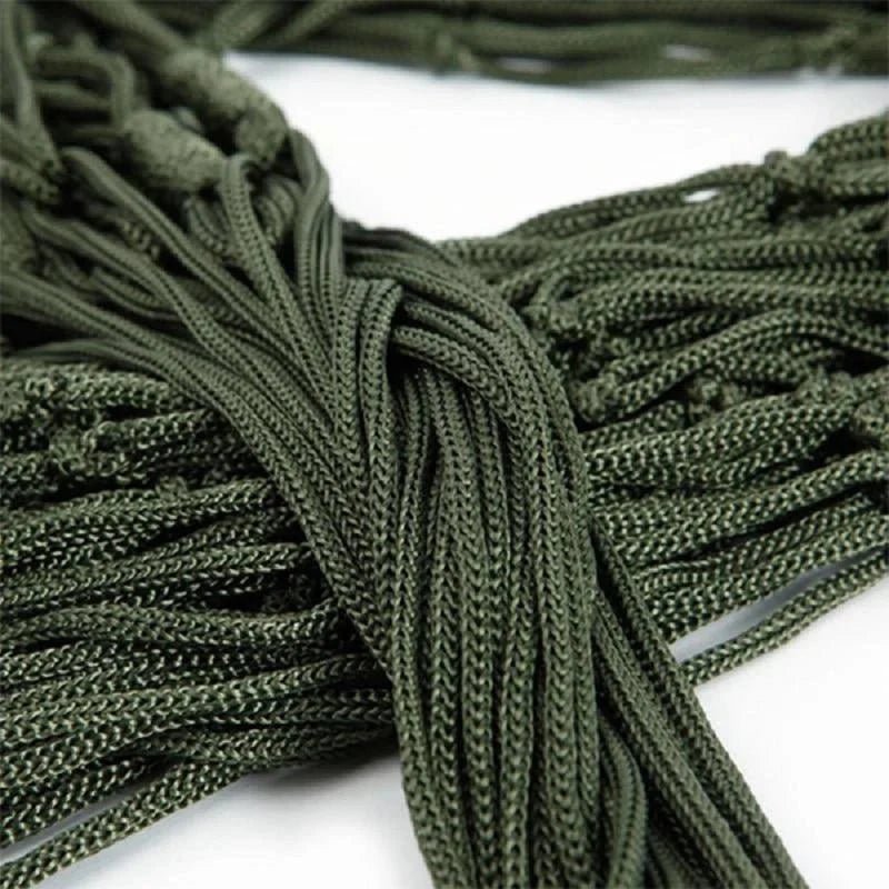 Camping Hammock – Lightweight Nylon Mesh with Hanging Ropes - Everhikes
