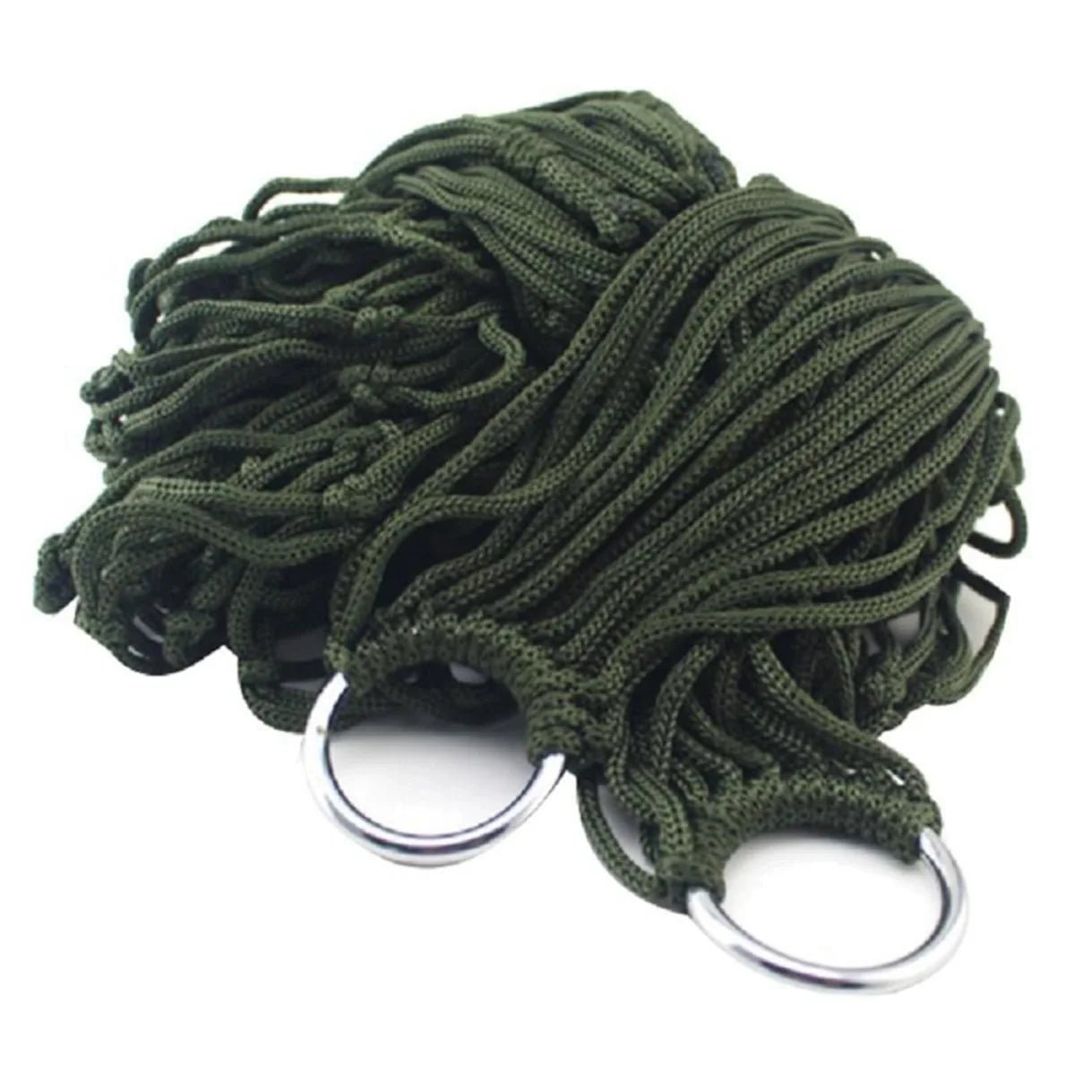Camping Hammock – Lightweight Nylon Mesh with Hanging Ropes - Everhikes
