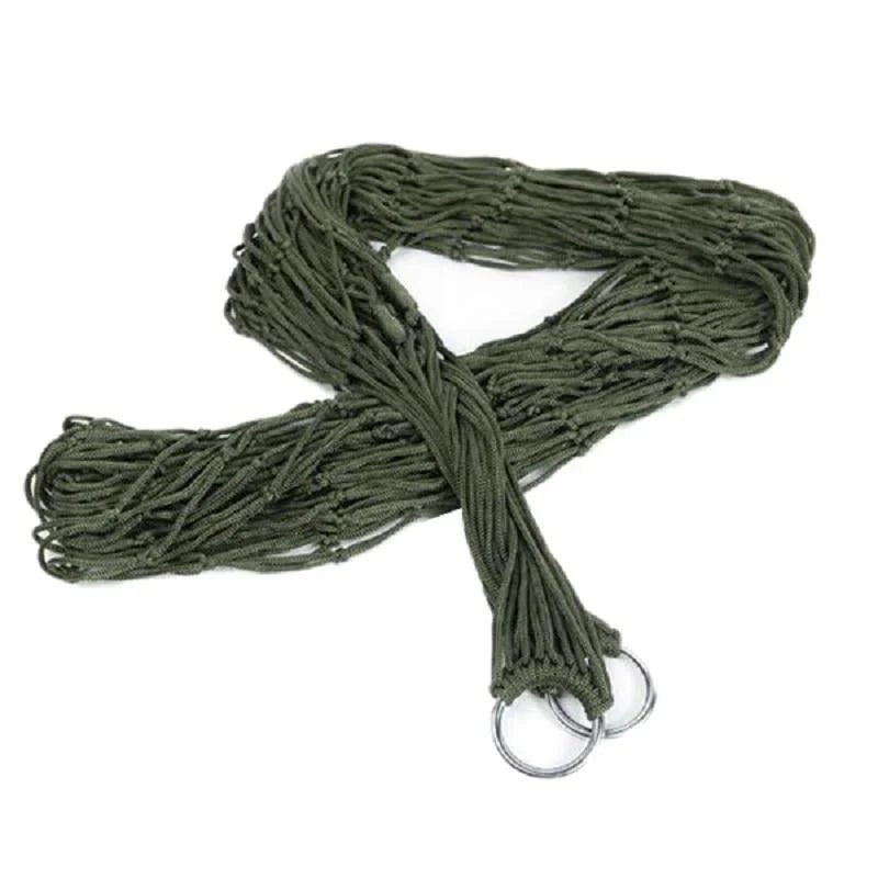 Camping Hammock – Lightweight Nylon Mesh with Hanging Ropes - Everhikes