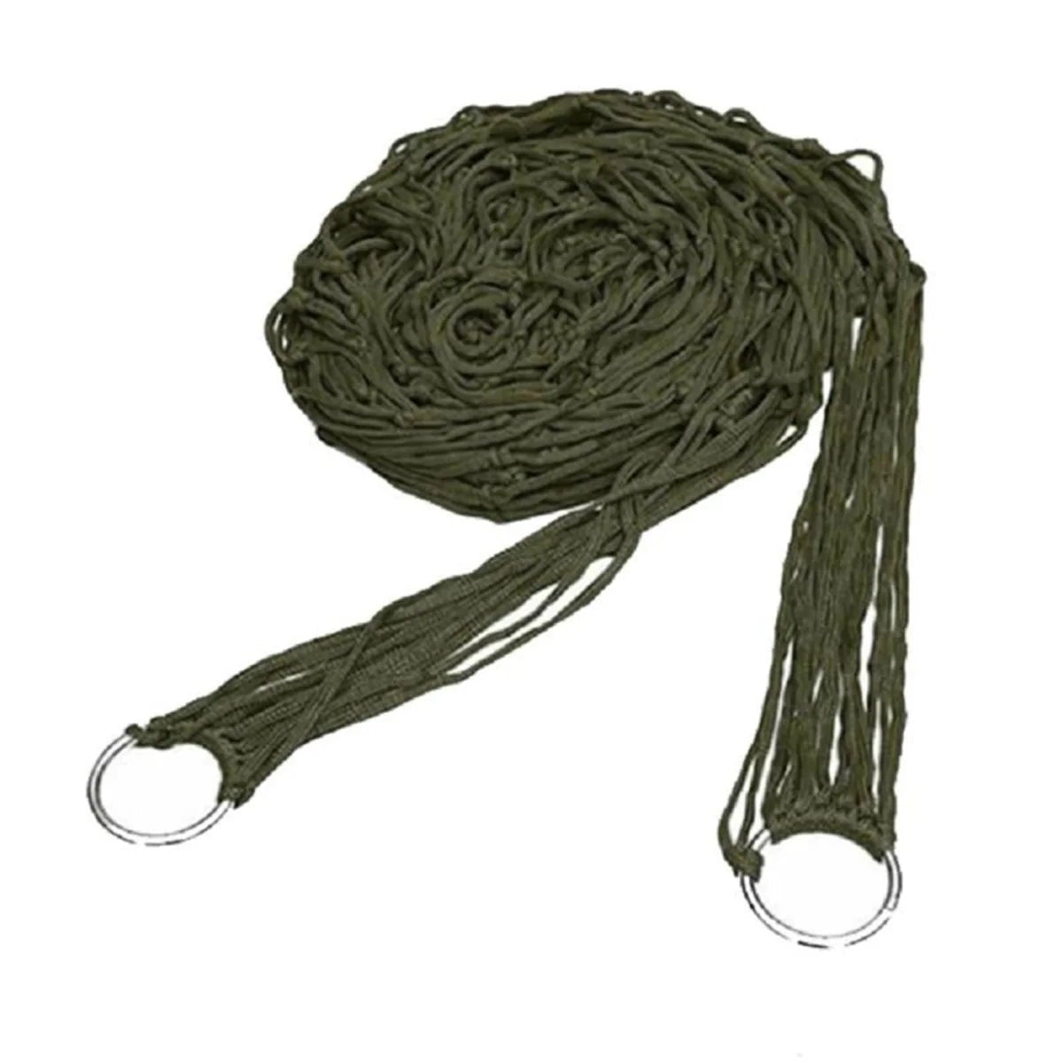 Camping Hammock – Lightweight Nylon Mesh with Hanging Ropes - Everhikes
