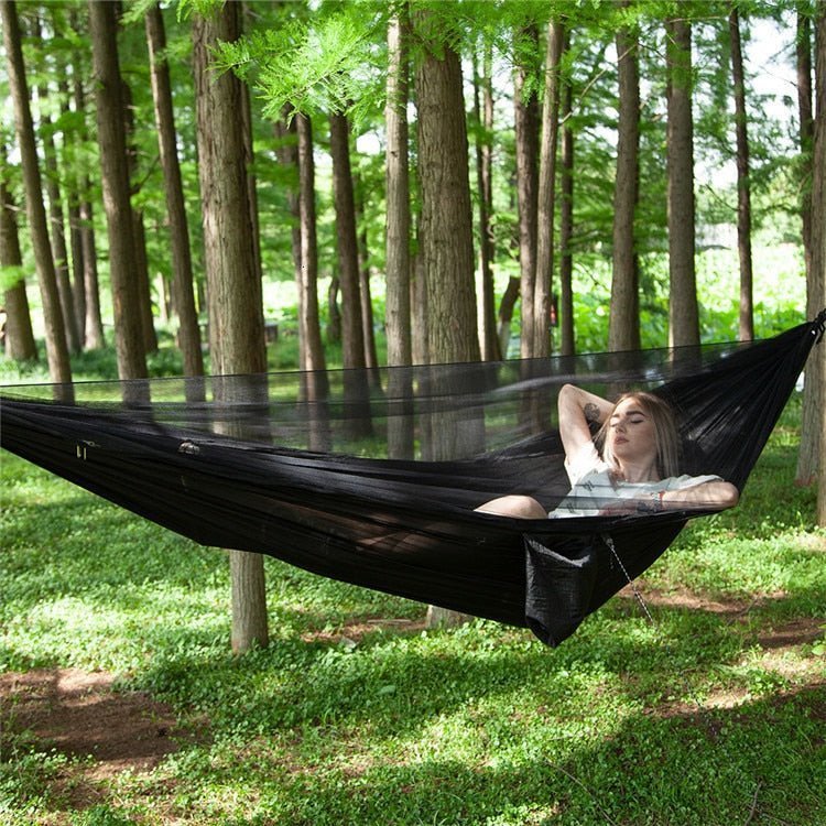 Camping Hammock, Lightweight Polyester with Mosquito Net - Everhikes