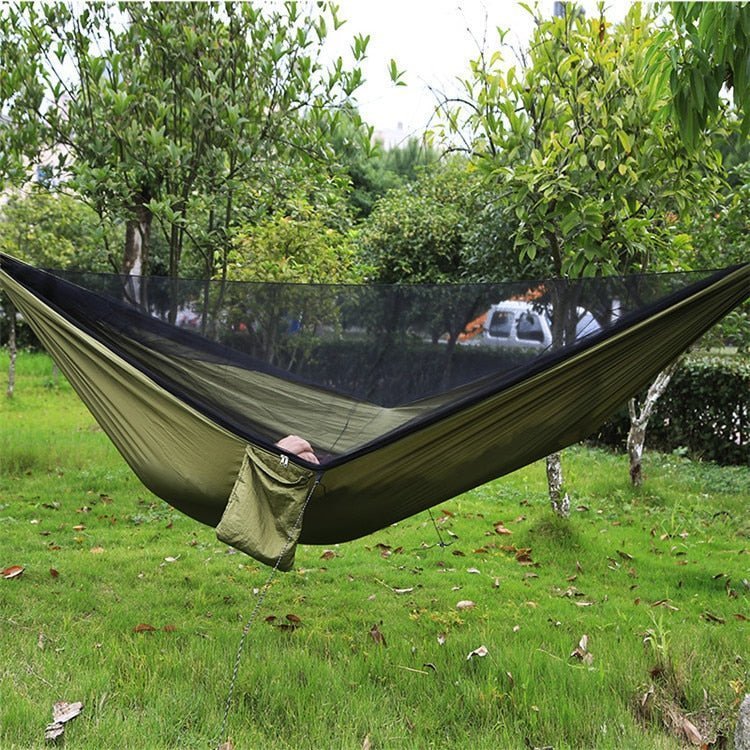 Camping Hammock, Lightweight Polyester with Mosquito Net - Everhikes