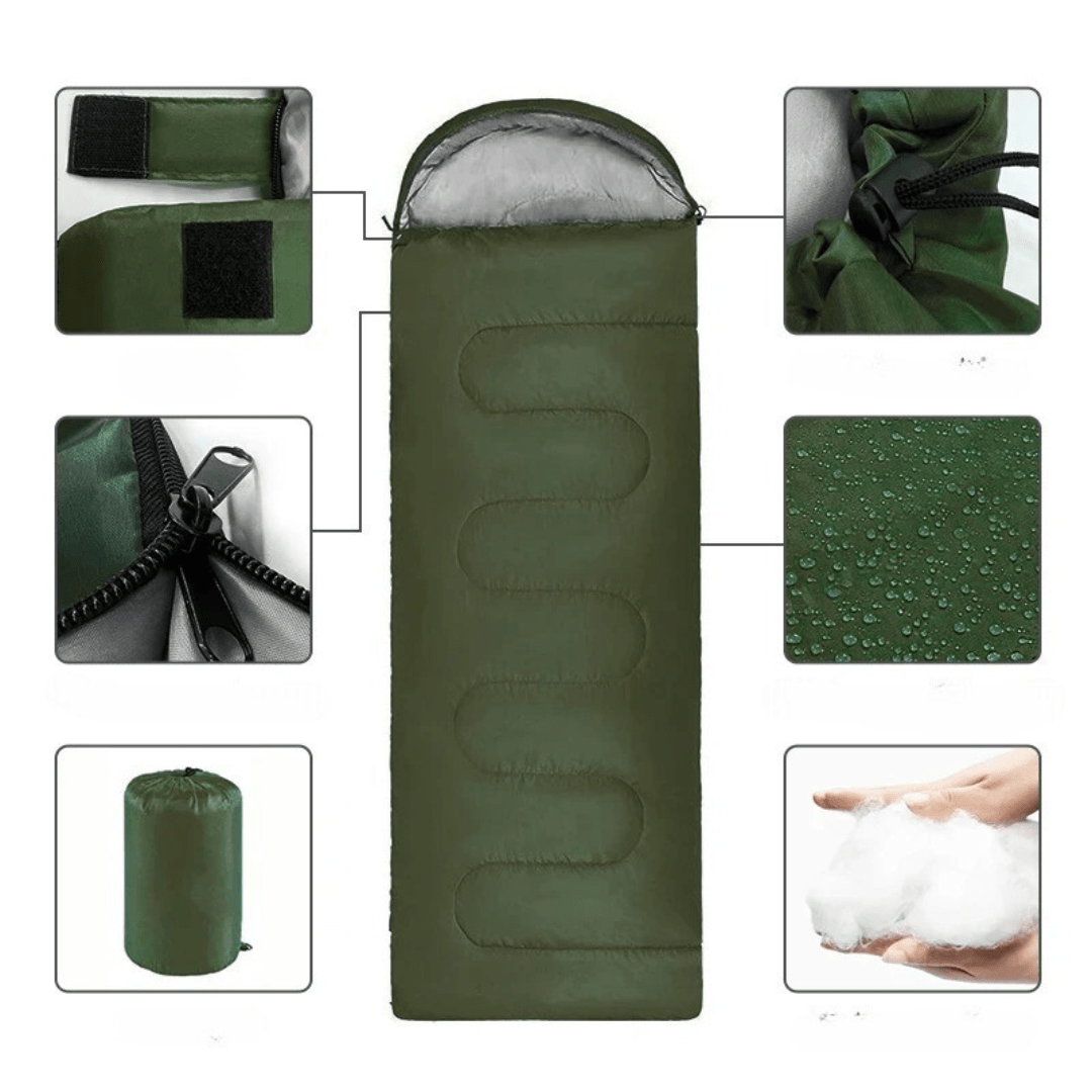 Camping Sleeping Bag Lightweight for Mild Weather - Everhikes