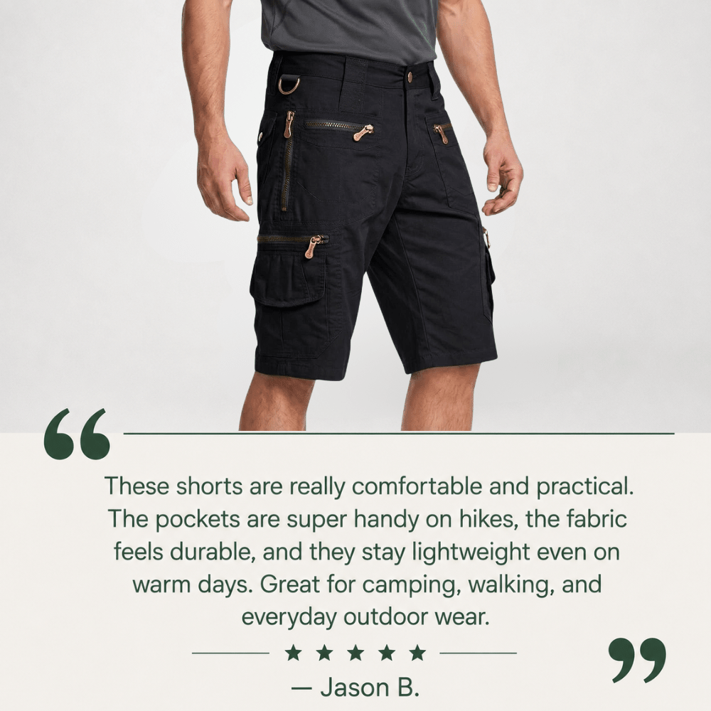 Cargo Shorts, Breathable Cotton Hiking Shorts | Everhikes - Everhikes