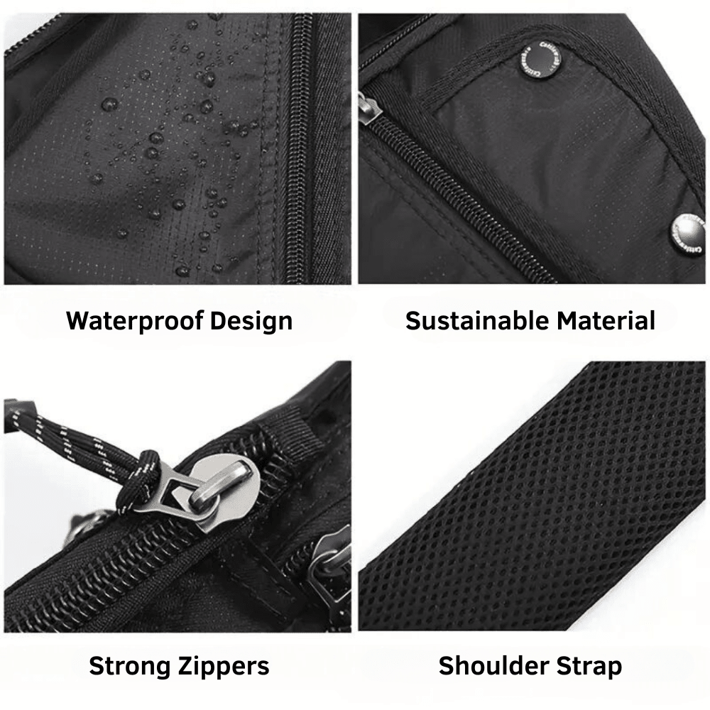 Crossbody Bag – Weather - Resistant Secure Travel Bag - Everhikes