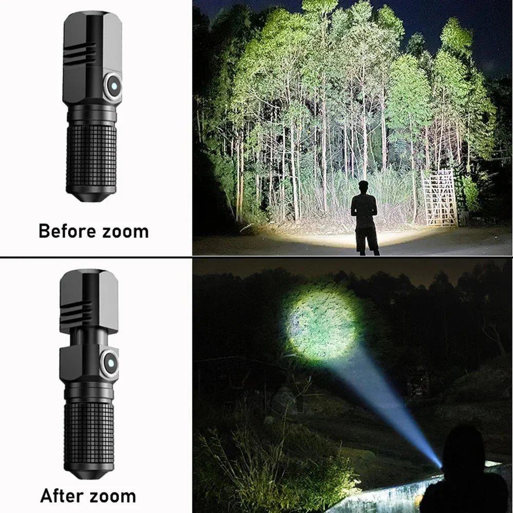 Flashlight – Lightweight Rechargeable Zoom LED Light - Everhikes