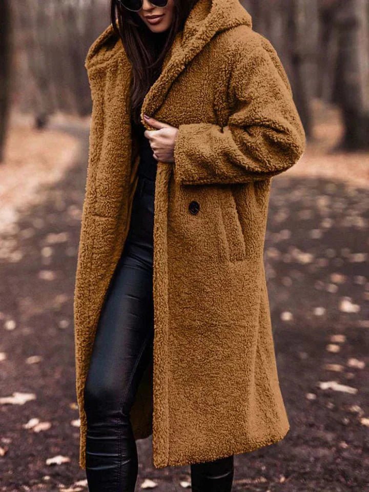 Fleece Coat, Warm Long Sherpa Outdoor Layer | Everhikes - Everhikes