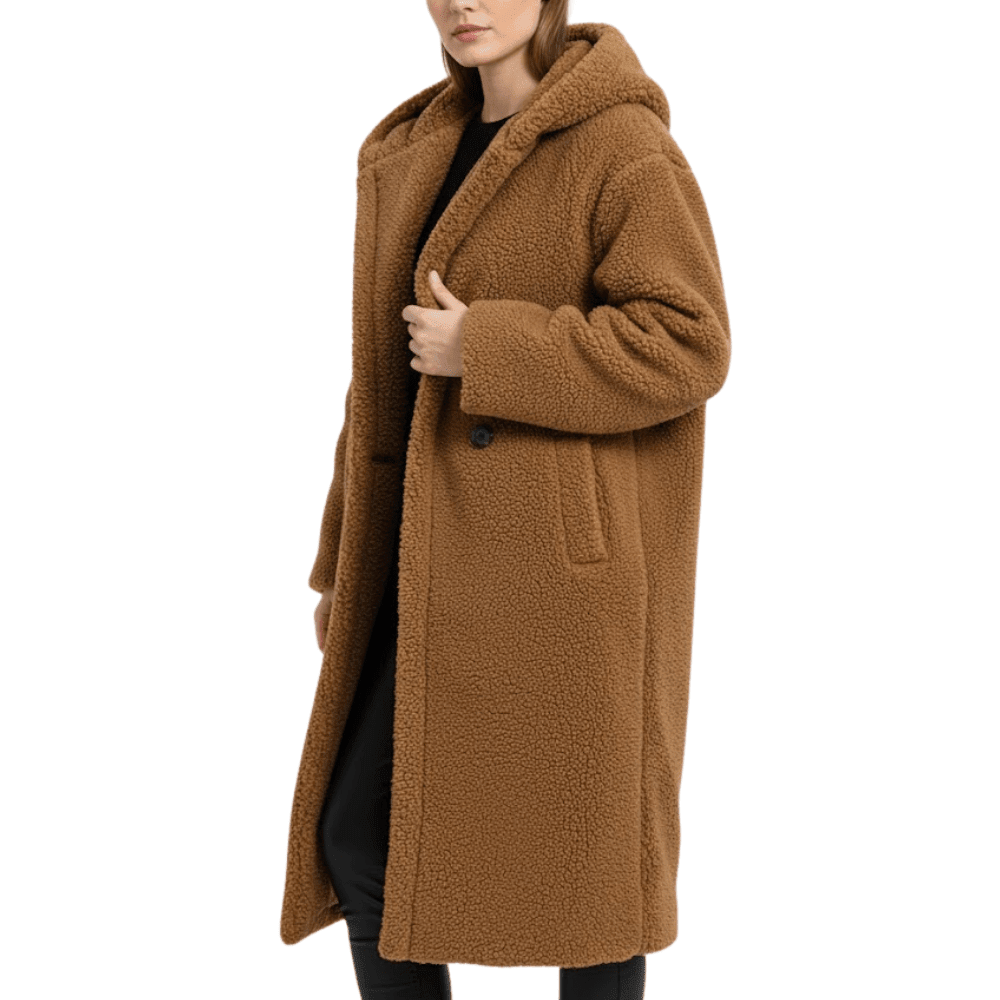 Fleece Coat, Warm Long Sherpa Outdoor Layer | Everhikes - Everhikes