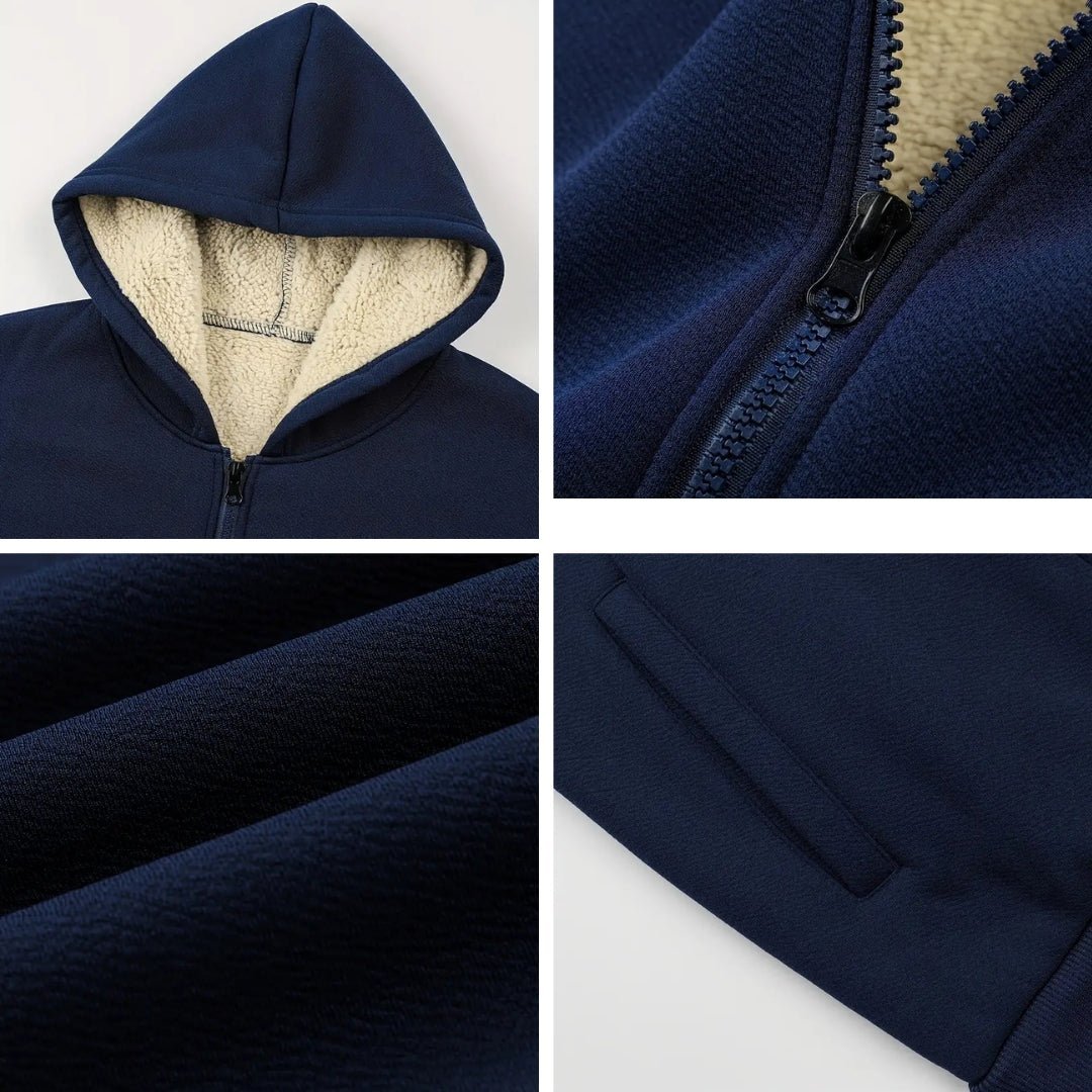 Fleece Hoodie – Sherpa - Lined Men’s Winter Layer | Everhikes - Everhikes