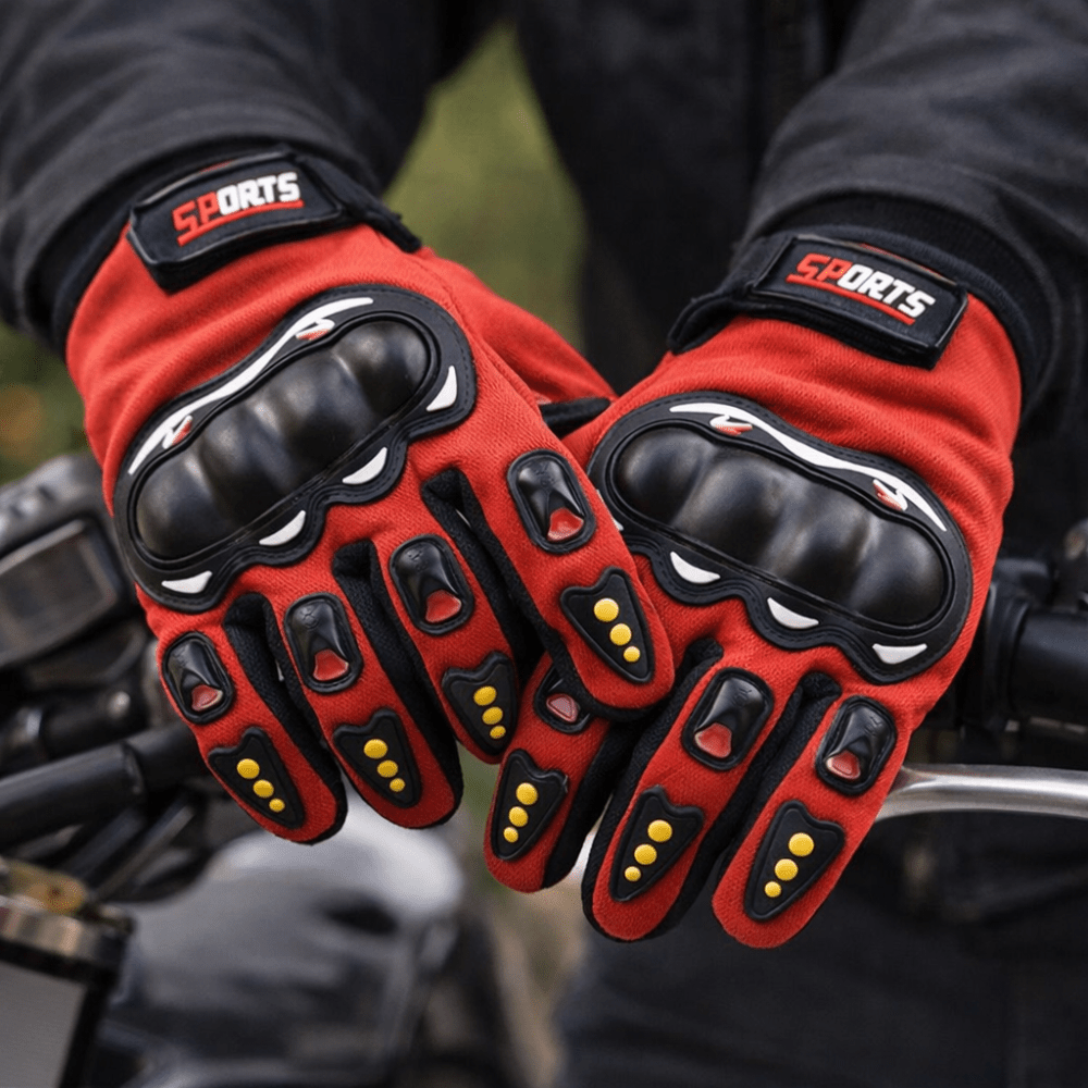Full-Finger Motorcycle & Cycling Gloves, Touchscreen Fingertips - Everhikes
