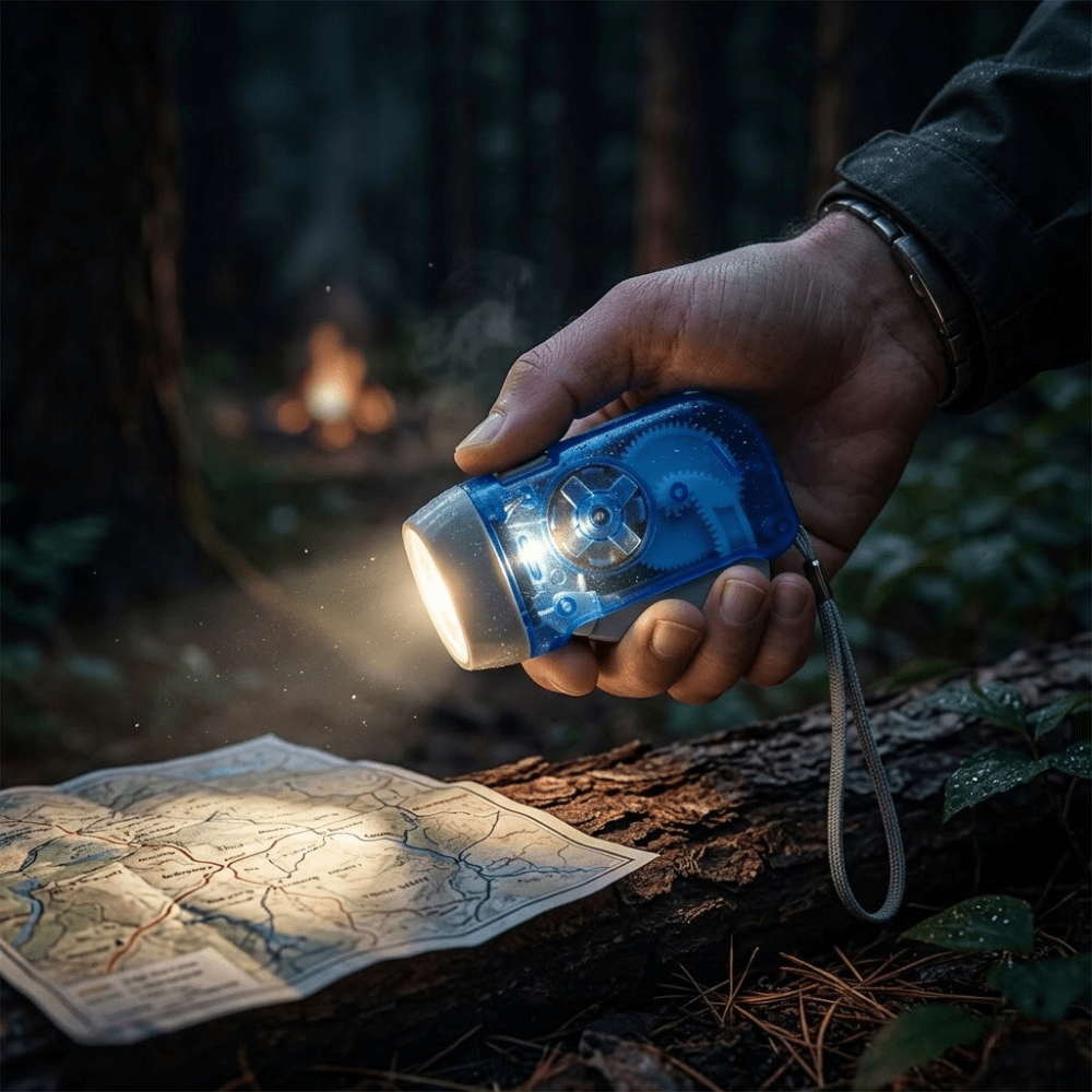 Hand Crank Flashlight – Lightweight LED Emergency Light - Everhikes