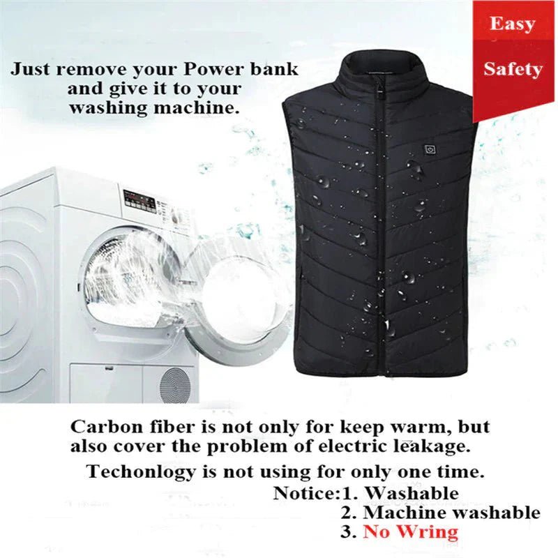 Heated Vest, Lightweight Water - Resistant Layer | Everhikes - Everhikes