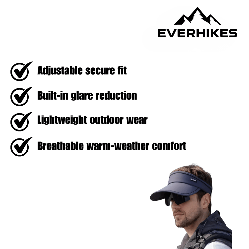 Hiking Cap, Breathable Visor with Sunglasses | Everhikes - Everhikes