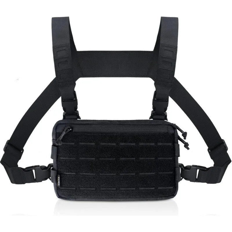 Hiking Chest Bag, Lightweight Waterproof Nylon Adjustable Fit - Everhikes