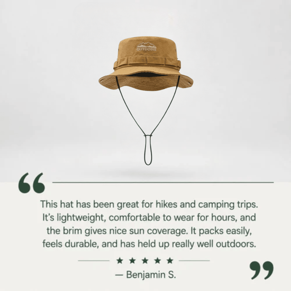 Hiking Hat – Breathable Cotton Packable Sun Hat | Everhikes - Everhikes
