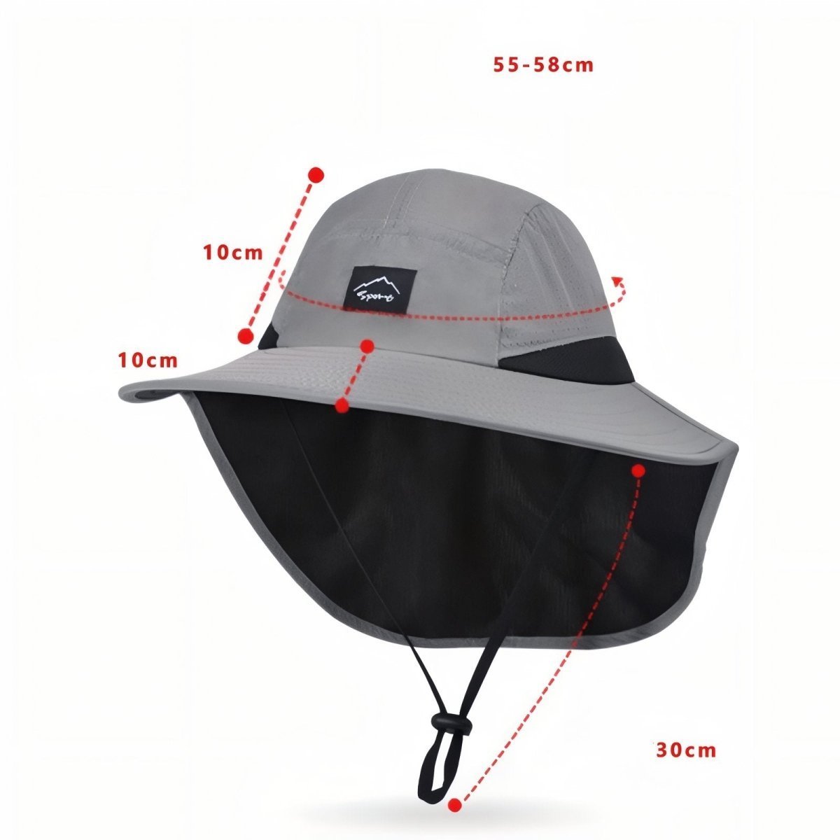 Hiking Hat – Lightweight Breathable Neck Shield Hat | Everhikes - Everhikes