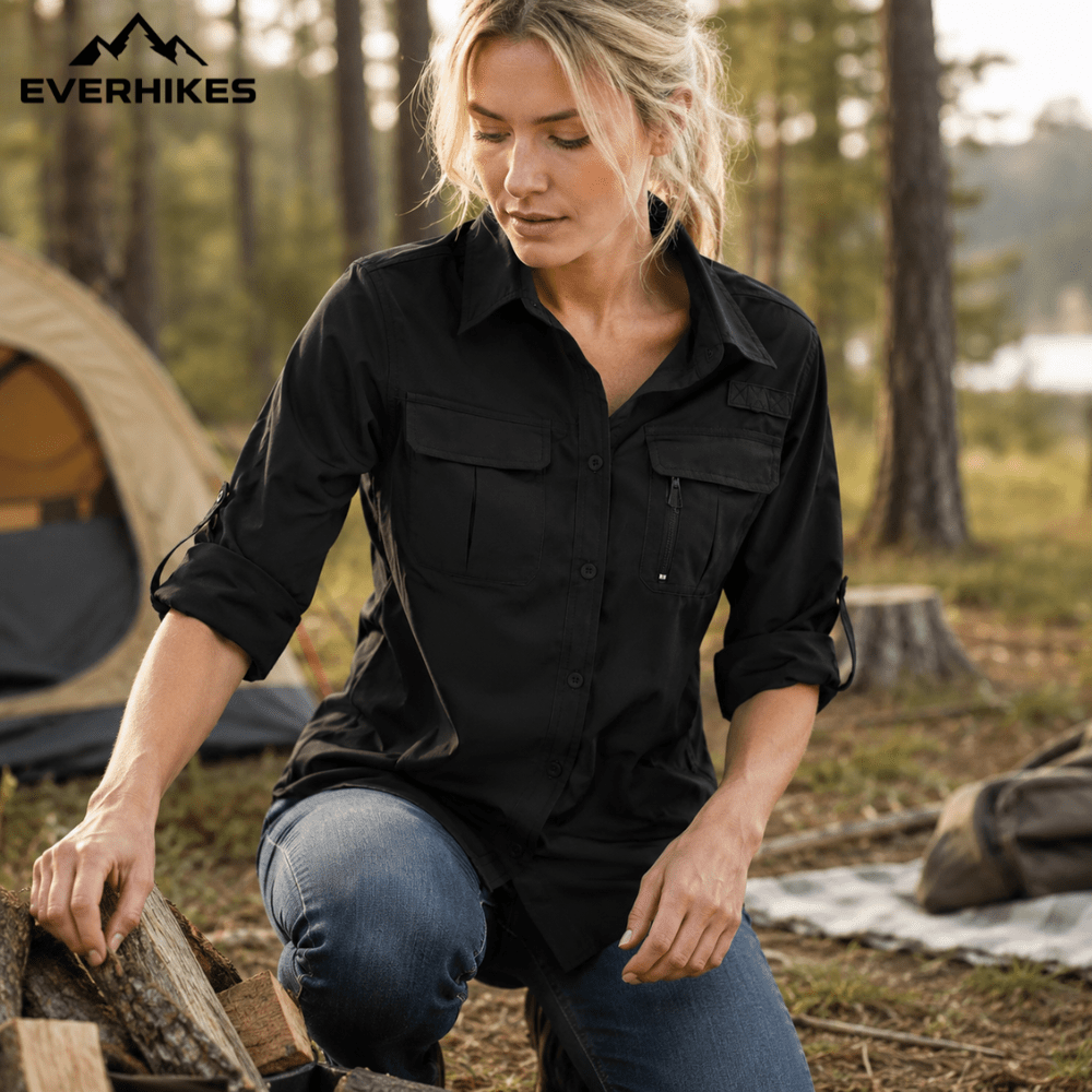 Hiking Shirt – Lightweight Breathable Women’s Long Sleeve - Everhikes