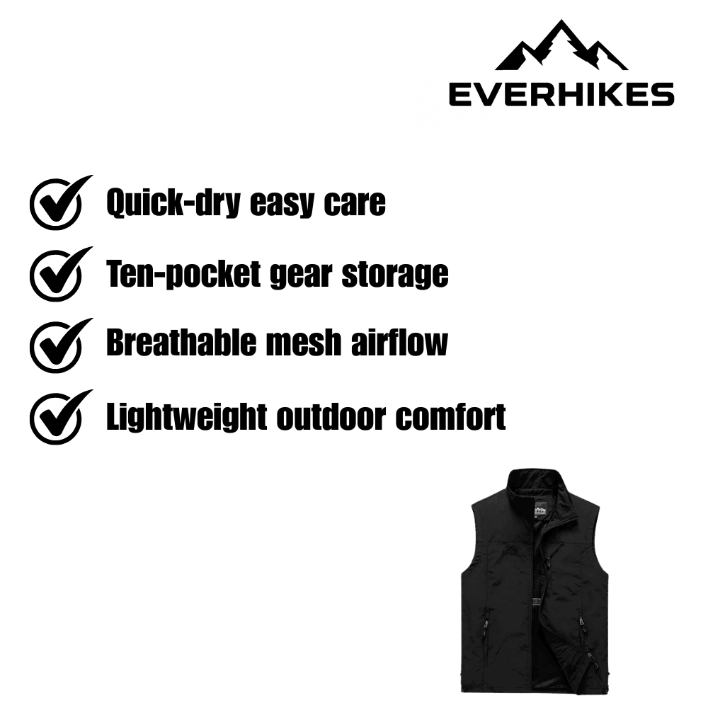 Hiking Vest – Lightweight, Breathable Utility Layer | Everhikes - Everhikes