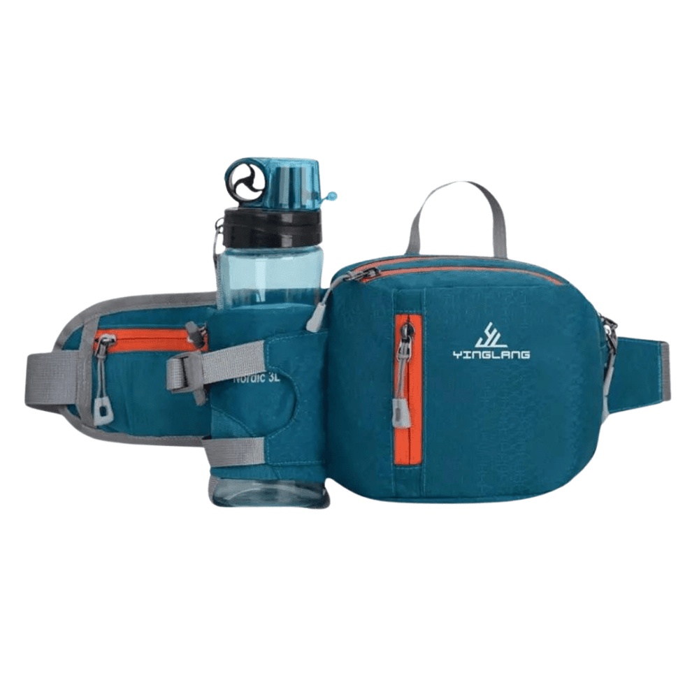 Hiking Waist Pack Lightweight Water-Resistant with Bottle Holder - Everhikes