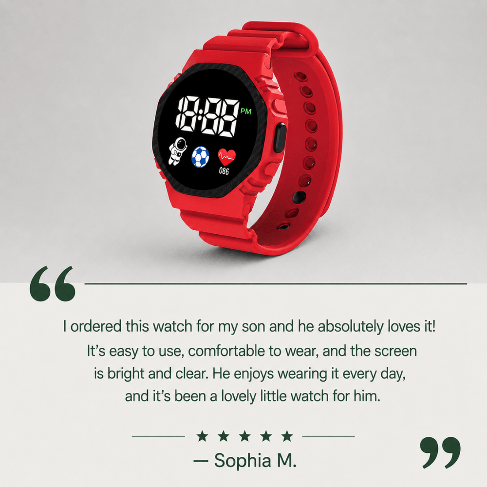 Kids Digital Watch – Lightweight Water-Resistant | Everhikes - Everhikes