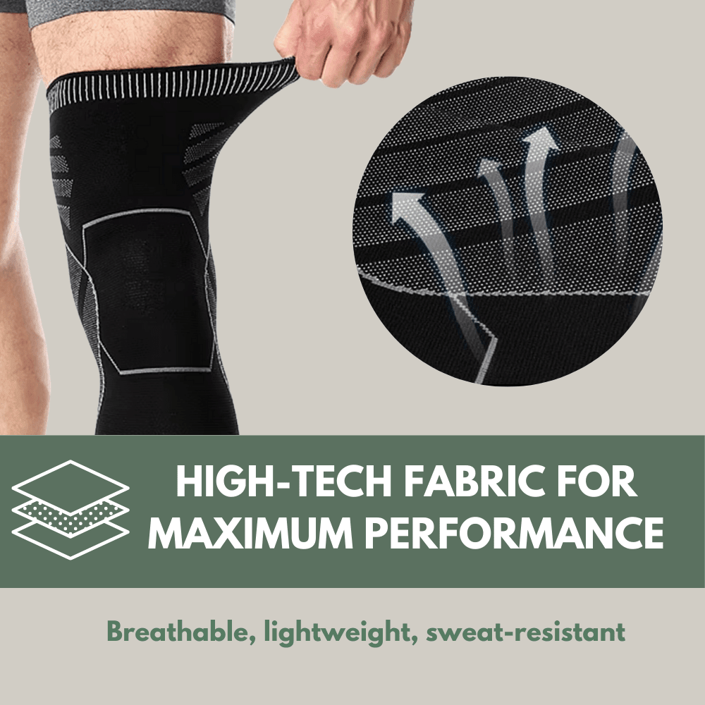 Knee Sleeve Breathable Full - Length Compression Pair | Everhikes - Everhikes
