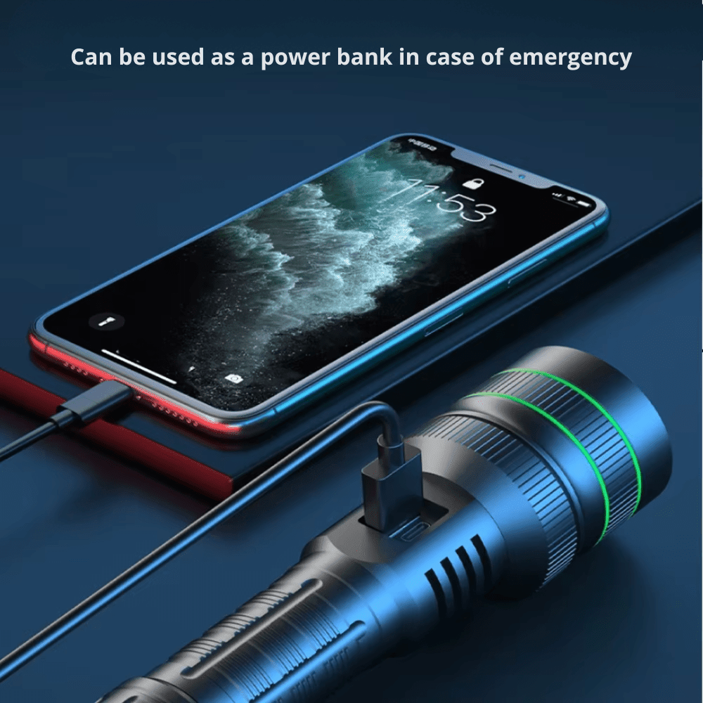 LED Flashlight, Rechargeable Zoomable | Everhikes - Everhikes