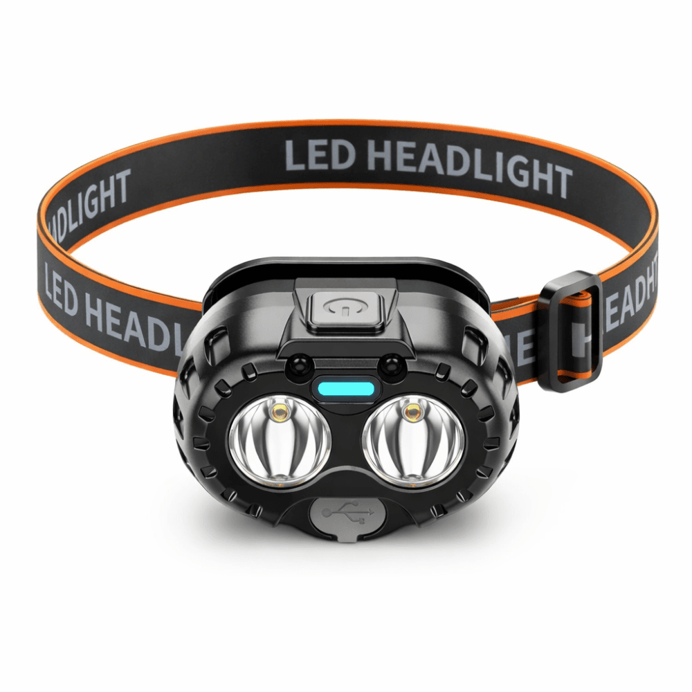 LED Headlamp, Lightweight USB Rechargeable Trail Light - Everhikes