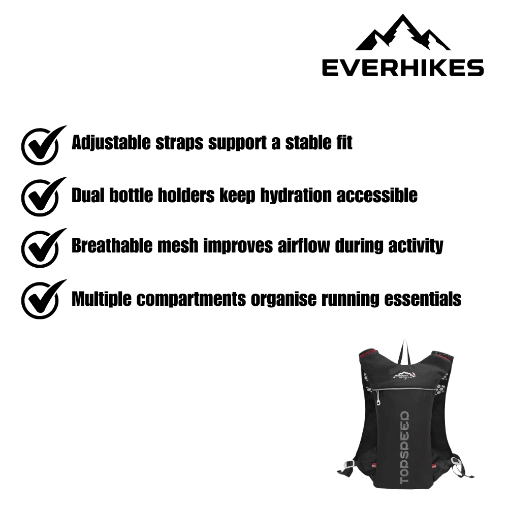 Lightweight Running Backpack with Hydration Storage - Everhikes